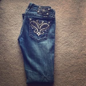 Size 27 medium blue boot cut Miss Me Jeans